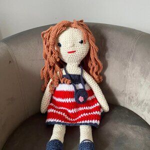 HANDMADE CROCHET DOLL NWT!
